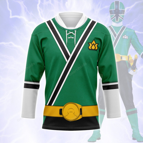 Gearchoids Green Power Rangers Samurai Hockey Jersey