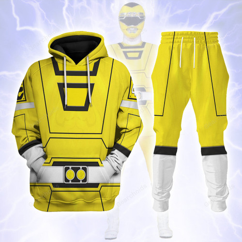 Yellow Power Rangers Turbo Hoodies Sweatshirt T-shirt Hawaiian Tracksuit