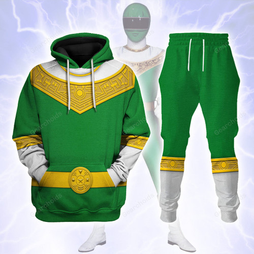Gearchoids Green Power Rangers Zeo Hoodies Sweatshirt T-shirt Hawaiian Tracksuit