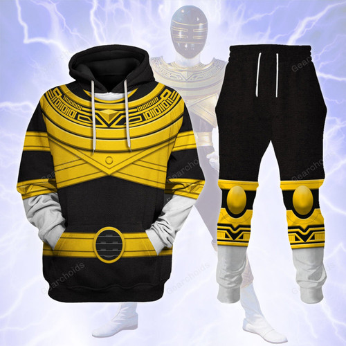 Gearchoids Gold Power Rangers Zeo Hoodies Sweatshirt T-shirt Hawaiian Tracksuit
