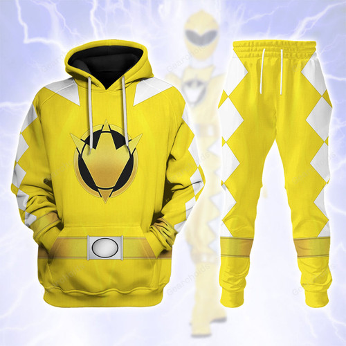 Yellow Ranger Dino Thunder Hoodies Sweatshirt T-shirt Hawaiian Sweatpants