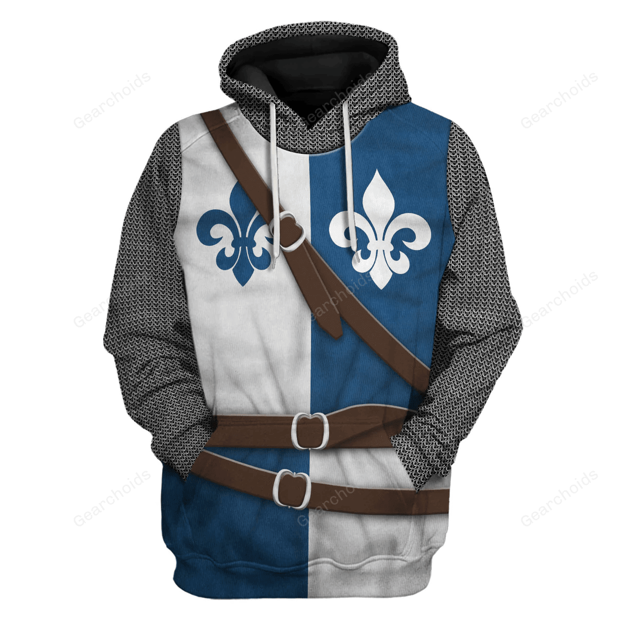 Gearchoids 12th Century French Knight Costume Hoodie Sweatshirt T-Shirt Tracksuit