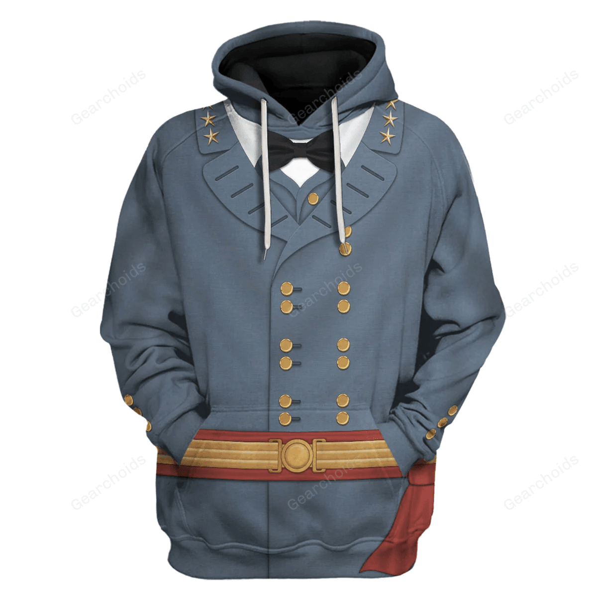 Gearchoids Robert E. Lee American Confederate General Costume Hoodie Sweatshirt T-Shirt Tracksuit