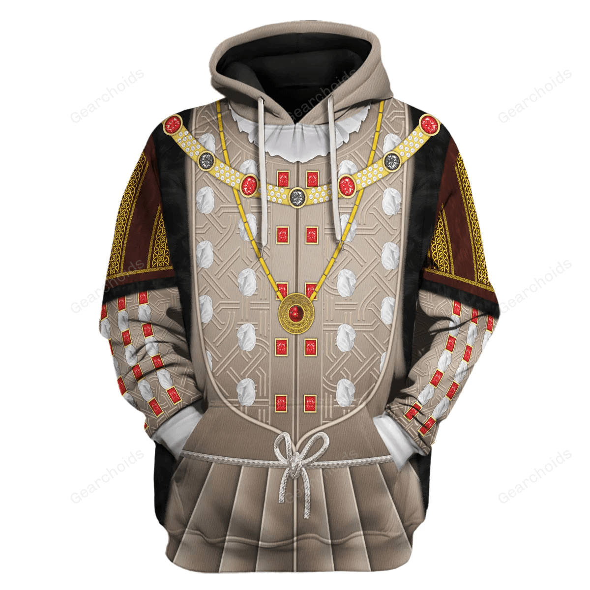 Gearchoids Henry VIII of England Costume Hoodie Sweatshirt T-Shirt Tracksuit