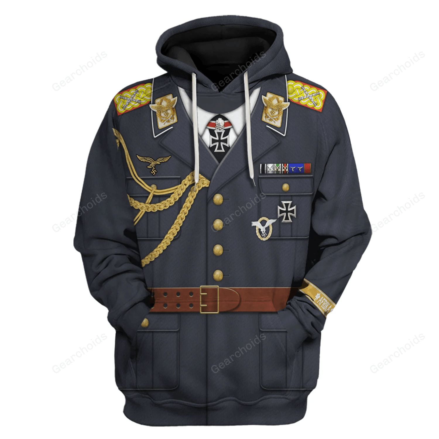Gearchoids WWII Albert Kesselring Luftwaffe Costume Hoodie Sweatshirt T-Shirt Tracksuit