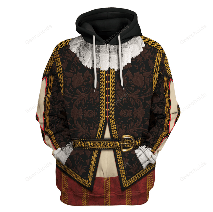 Gearchoids William Shakespeare Costume Hoodie Sweatshirt T-Shirt Tracksuit