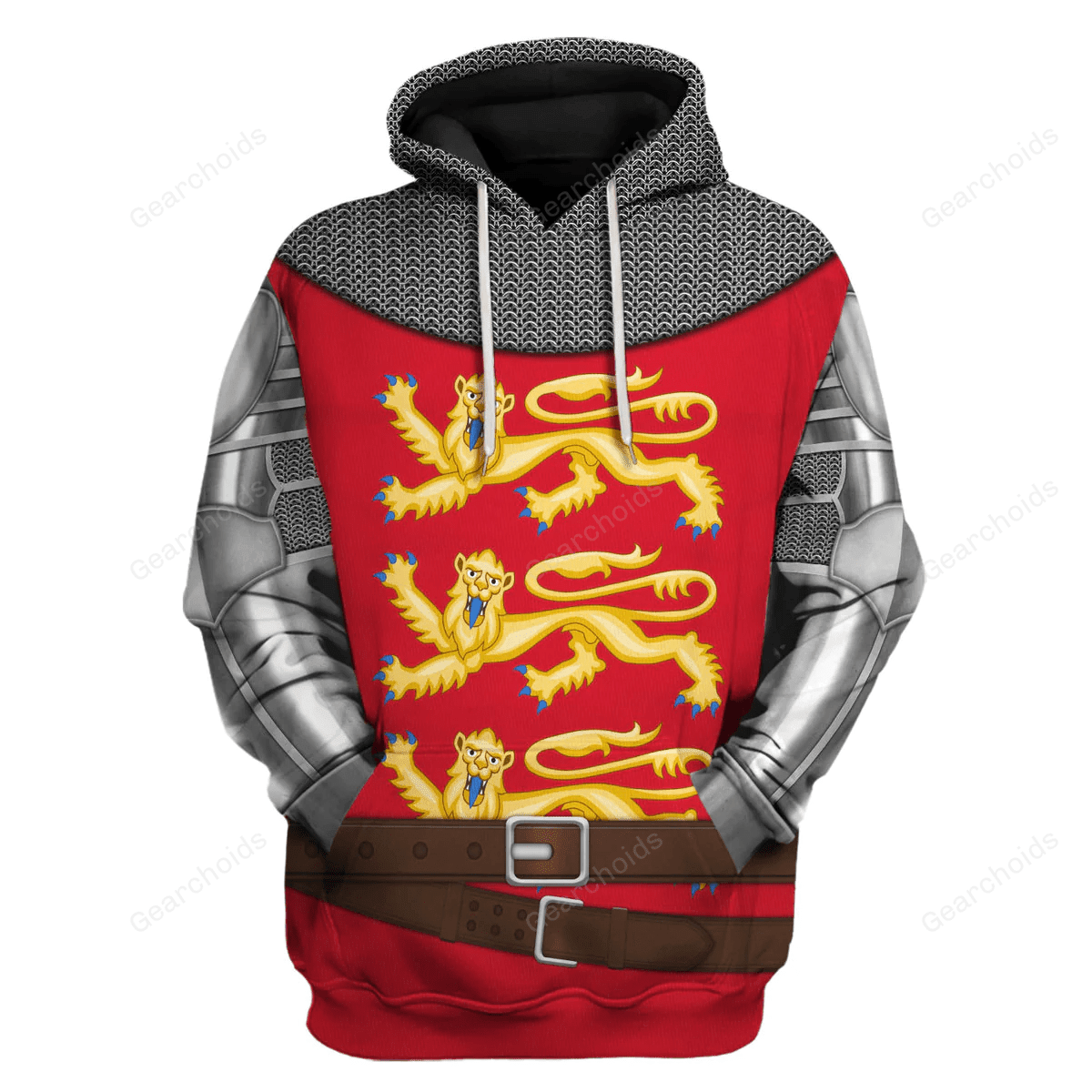 Gearchoids Richard The Lionheart Knight A Royal Heraldry Costume Hoodie Sweatshirt T-Shirt Tracksuit