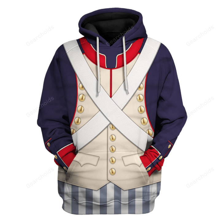 Gearchoids French Line Infantry 1796-1806 Costume Hoodie Sweatshirt T-Shirt Tracksuit