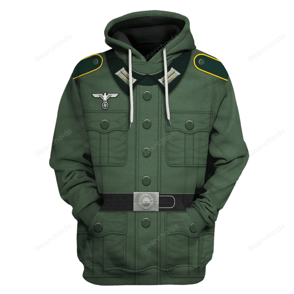 Gearchoids Basic German Army Uniform- Pattern- Private Soldier Costume Hoodie Sweatshirt T-Shirt Tracksuit