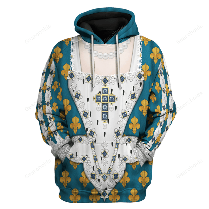 Gearchoids Anne of Austria Costume All Over Print Hoodie Sweatshirt T-Shirt Tracksuit