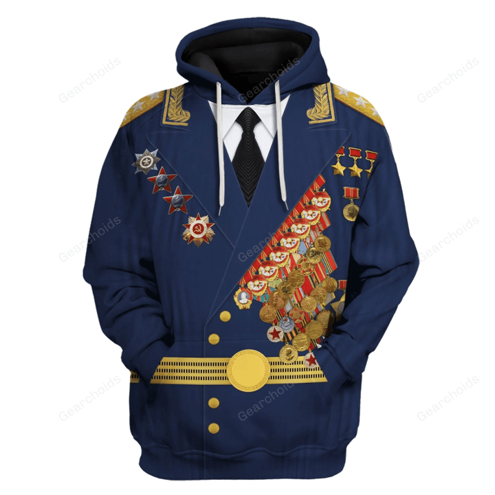 Gearchoids Soviet Pilot Ivan Kozhedub Costume Hoodie Sweatshirt T-Shirt Tracksuit