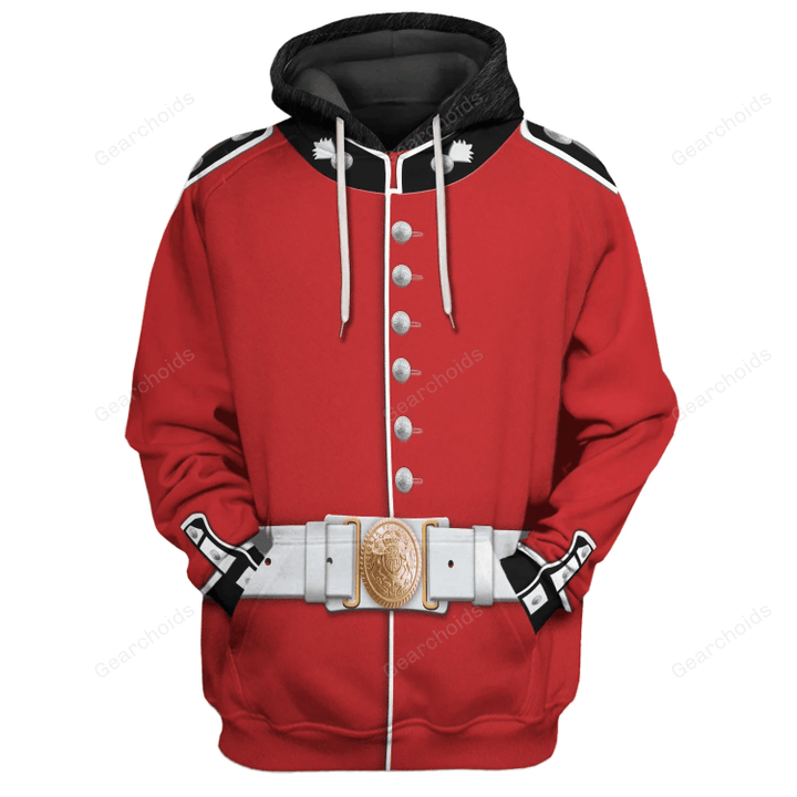 Gearchoids The Queen Guards United Kingdom Costume Hoodie Sweatshirt T-Shirt Tracksuit
