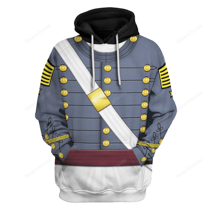 Gearchoids US Army - West Point Cadet (1860s) Costume Hoodie Sweatshirt T-Shirt Tracksuit