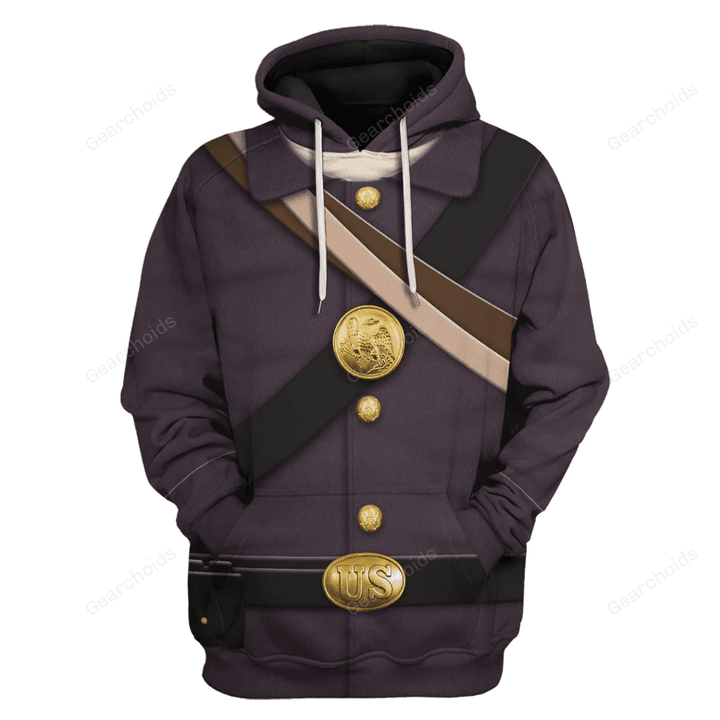 Gearchoids American Union Army-Infantry-Private Soldier Uniform All Over Print Hoodie Sweatshirt T-Shirt Tracksuit