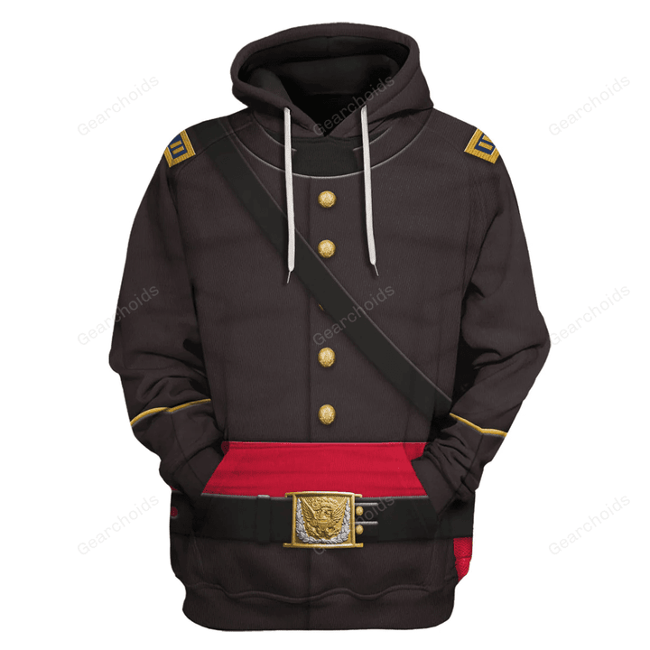 Gearchoids Union Army- Captain Of Infantry Uniform All Over Print Hoodie Sweatshirt T-Shirt Tracksuit