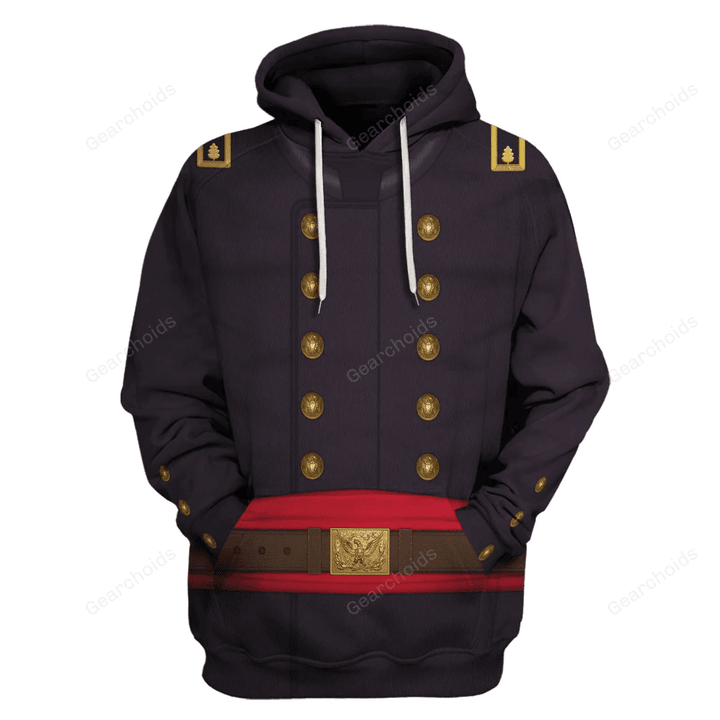 Gearchoids Union Army- Major- Infantry Uniform All Over Print Hoodie Sweatshirt T-Shirt Tracksuit