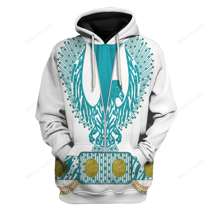 Gearchoids Elvis Turquoise Phoenix Costume Hoodie Sweatshirt T-Shirt Sweatpants