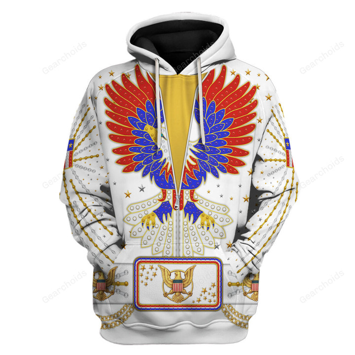 Gearchoids Elvis New Generation Eagle Costume Hoodie Sweatshirt T-Shirt Sweatpants