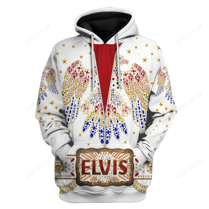 Gearchoids Elvis Aloha Costume from Hawaii New Hoodie Sweatshirt T-Shirt Sweatpants