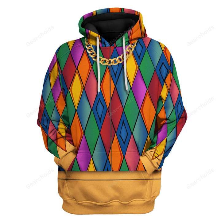 Gearchoids.com Prince Ultra Colourful Suit All-Over Print Unisex Pullover Hoodie, Sweatshirt, T-Shirt, and Swatpants