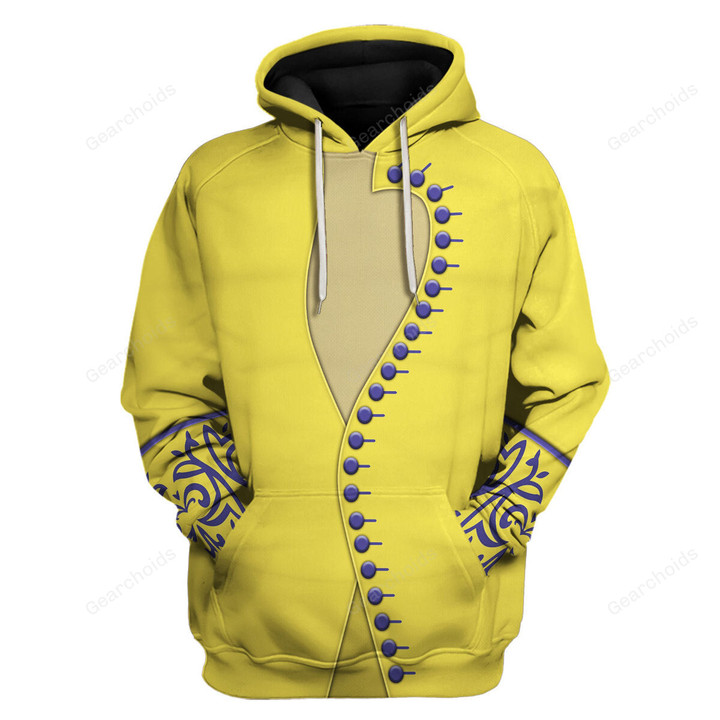 Gearchoids.com Yellow Cloud Guitar Costume Hoodie Sweatshirt T-Shirt Sweatpants