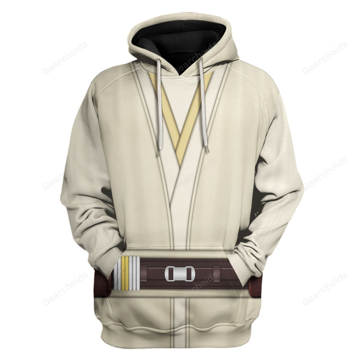 Gearchoids Qui-Gon Jinn's Jedi Robes Costume Hoodie Sweatshirt T-Shirt Sweatpants