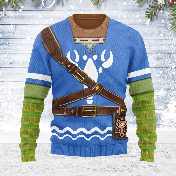 Heros Clothes Wind Waker Themed Costume Unisex Christmas Wool Sweater