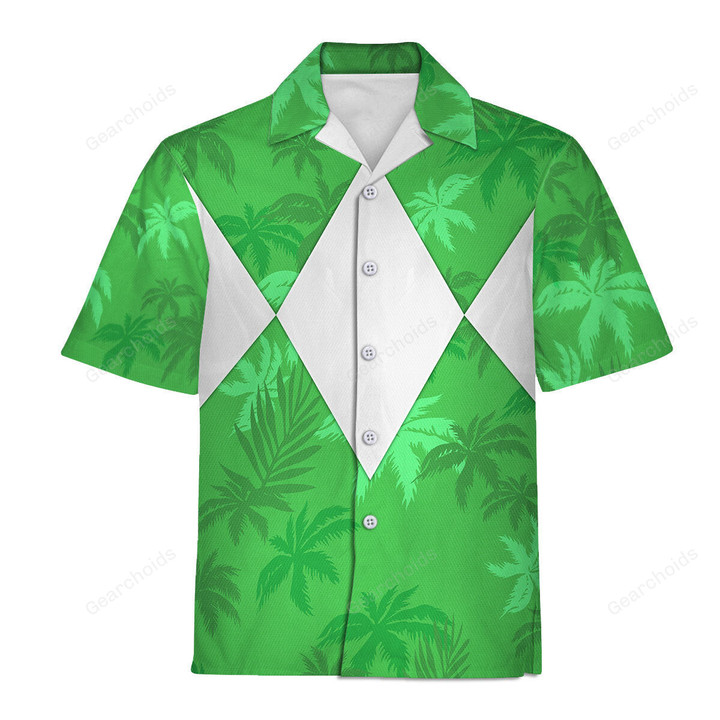Green Ranger x Tommy Vercetti Hawaiian Shirt & Beach Shorts