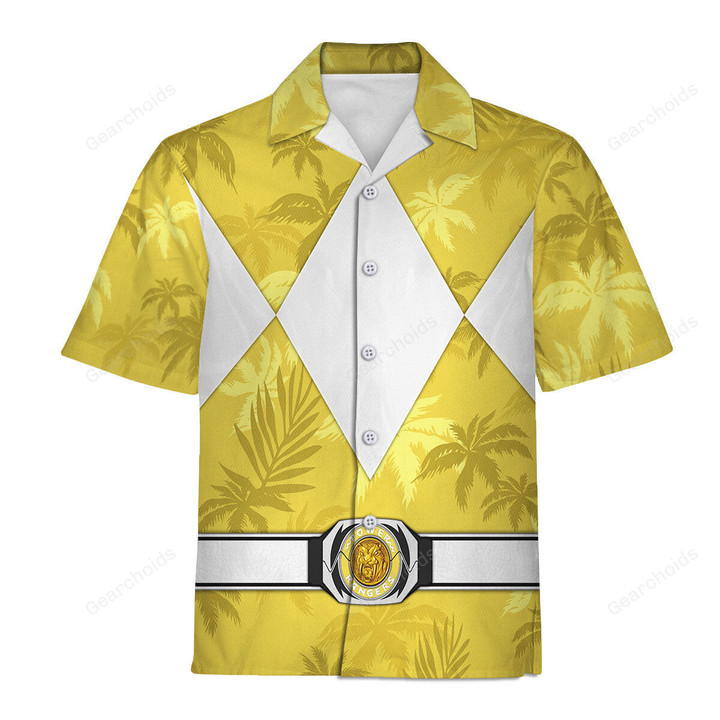 Yellow Ranger x Tommy Vercetti Hawaiian Shirt Beach Shorts