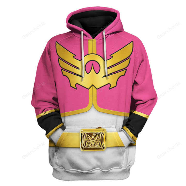 Megaforce Pink Ranger Hoodies Sweatshirt T-shirt Hawaiian Sweatpants