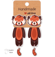 Red panda Earrings