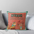 Merry Christmas xmas red panda Throw Pillow ornamental pillows for living room