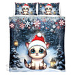 Siamese Cat Christmas Bedding Set