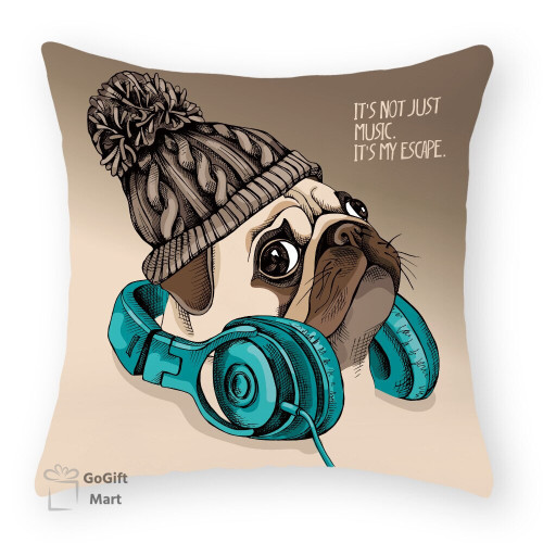 Cute Pug Bulldog Sofa Decorative Cushion Covers Pillowcase