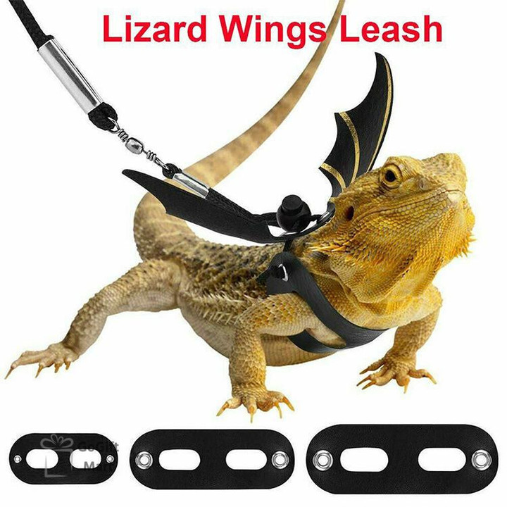 Adjustable Reptile Lizard Gecko Bearded Dragon Harness