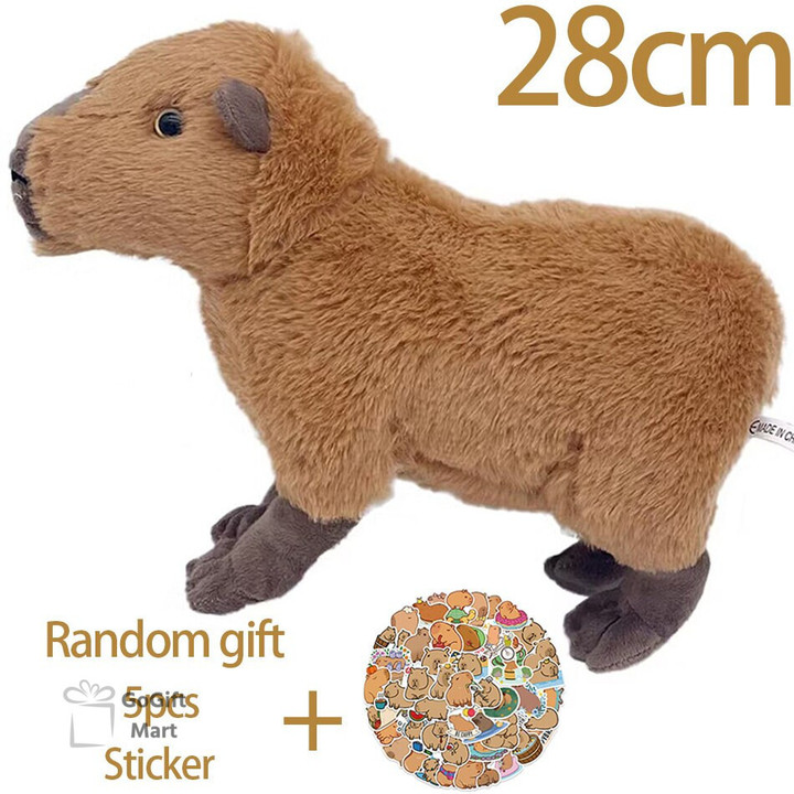 18-30cm Capybara Plushding Sticker