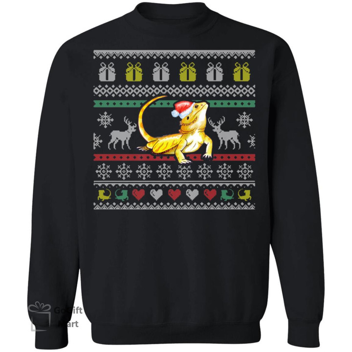 Bearded Dragon Ugly Christmas Sweater Sweatshirts New 100% Cotton Comfortable Casual Mens Pullover Hoodie Fashion Streetwear