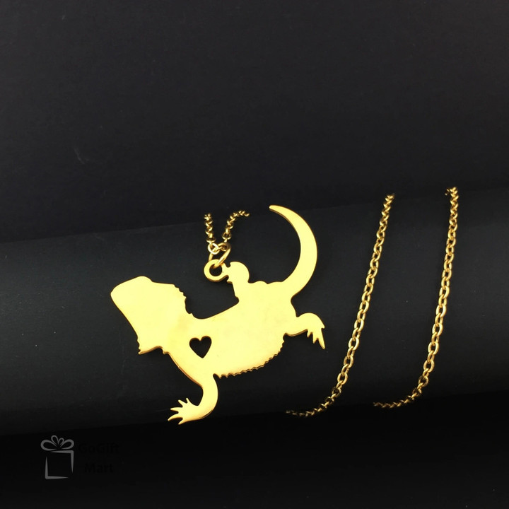 Bearded Dragon Lizard Pendant Necklace