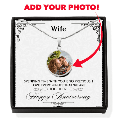 Luxury Necklace with Message Card - Upload your Photo