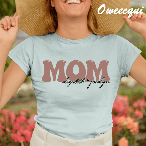 Mother Day Shirt, Personalized Mom Shirt, Mom Shirt Kids Names Shirt, Mom Shirt, Mothers Day Gift, Mama Shirt, Mom Life Shirt, Gift For Wife