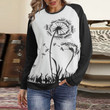 Ethnic Style 3D Print Sweatshirts Women's Fashion Streetwear Raglan Sleeve Hoodies