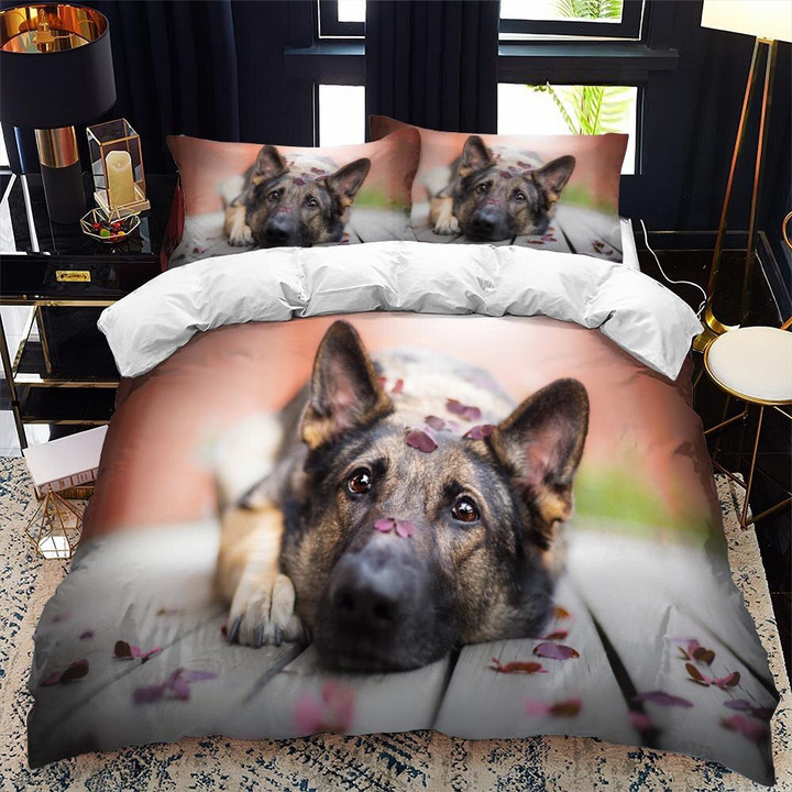 Lovely Dog Pattern Bedding Set for Kids Boys Girls Cute Pet Puppy Soft Comforter Cover