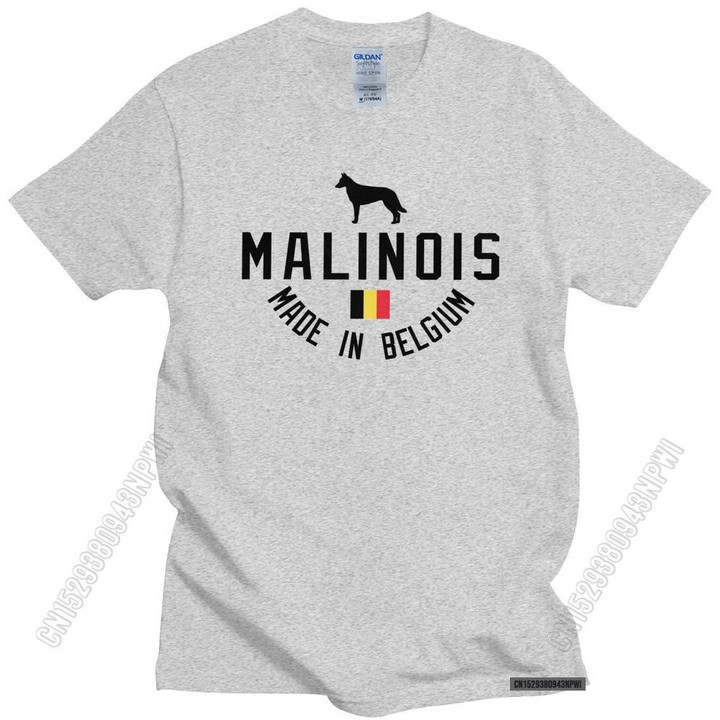 Malinois T-Shirt Men Soft Fabric Dog Lover