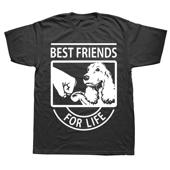 Dog Best Friend T Shirts Graphic Cotton Short