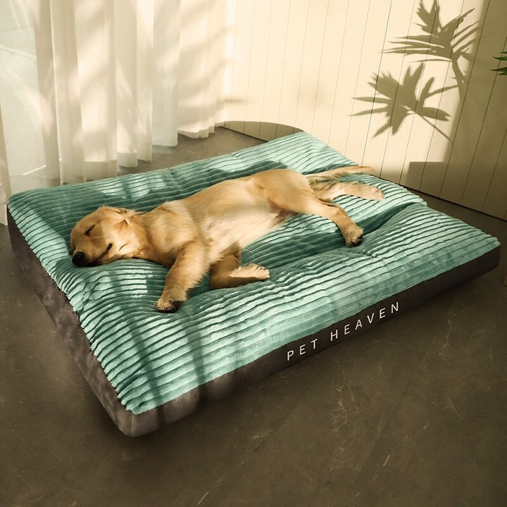 Big Dog Mat Corduroy Pad for Medium Large Dogs Oversize Pet Sleeping