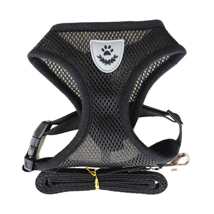 Nylon Mesh Cat Harness And Leash Breathable Kitten Cats Harnesses Small Dog Puppy Harness