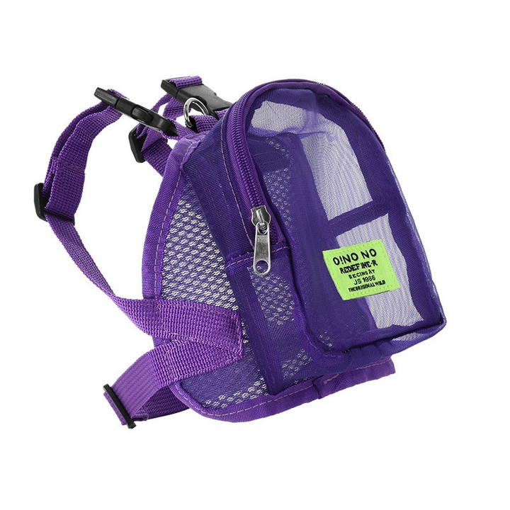 Cute Nylon Pet Harness Backpack for Small Medium Dogs