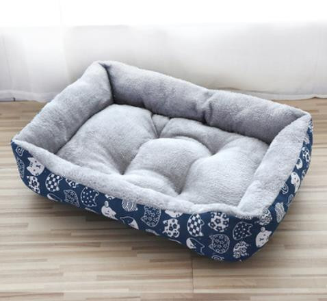 Soft Pet Bed Flannel Thickened Pet Fleece Dog House Soft Fleece Nest Dogs Baskets Mat Puppy Kennel For Cat Breathable Pets Bed