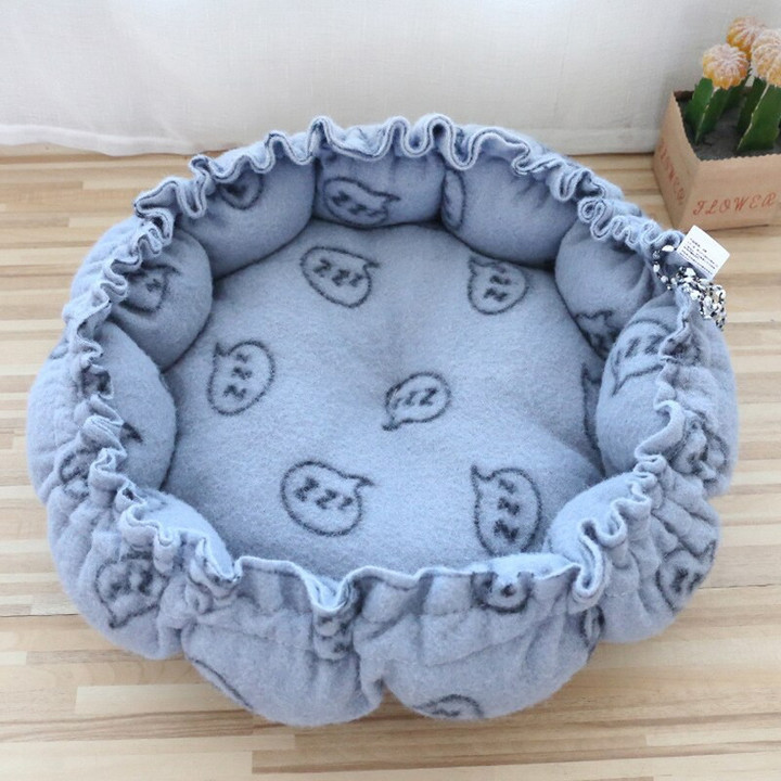 Round Cat And Dog Bed House Pet Bed For Cats Cushion For Dogs Mat
