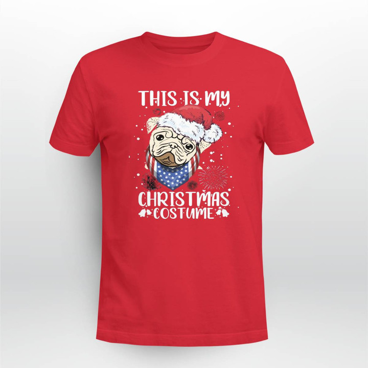 Christmas New Pug T shirt